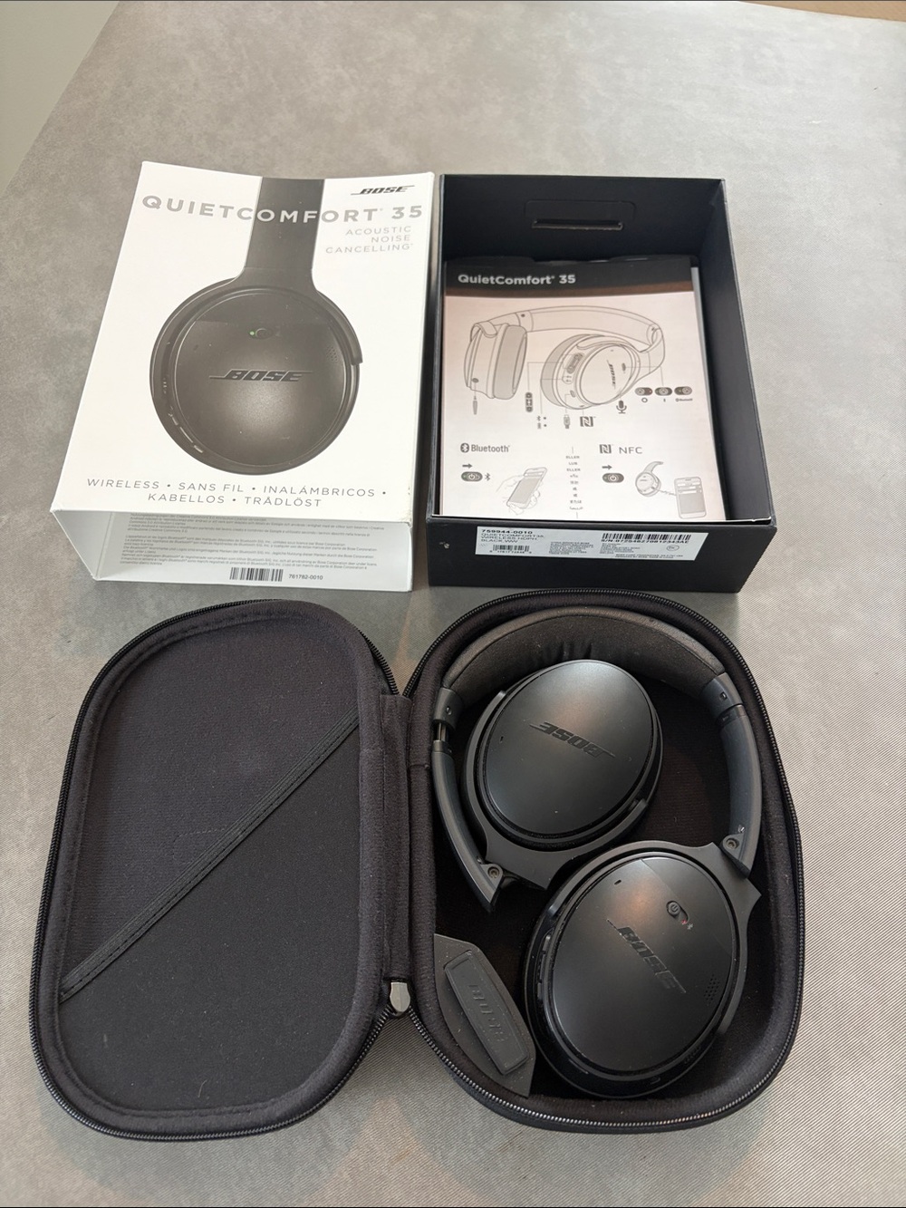 Bose QuietComfort 35 Acoustic Noise Cancelling Over-Ear Wireless Headphones